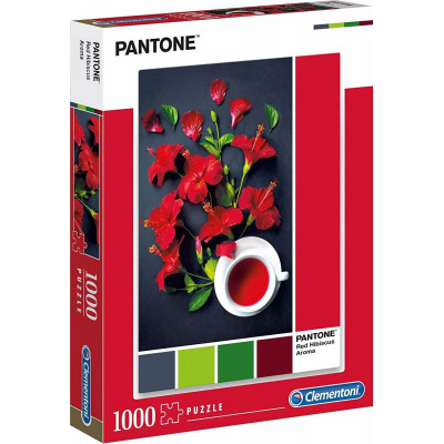 CLEMENTONI Puzzle Pantone: Aroma červeného ibišku 1000 dílků