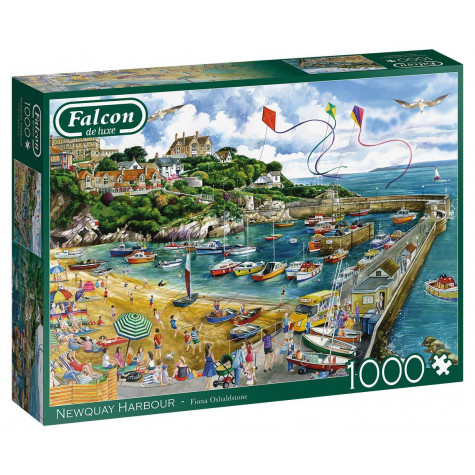 FALCON , JUMBO Puzzle Přístav v Newquay 1000 dílků ~ 1