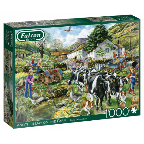 FALCON , JUMBO Puzzle Další den na farmě 1000 dílků ~ 1