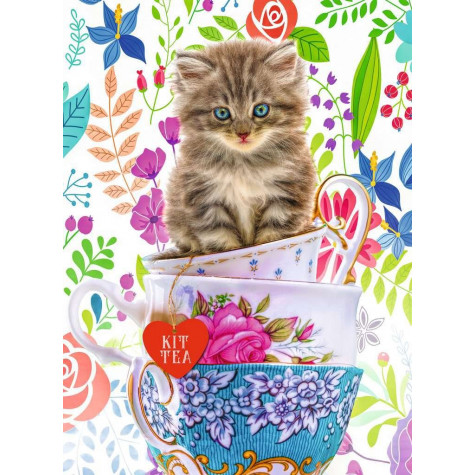 RAVENSBURGER Puzzle Kotě v hrnečku 500 dílků ~ 2