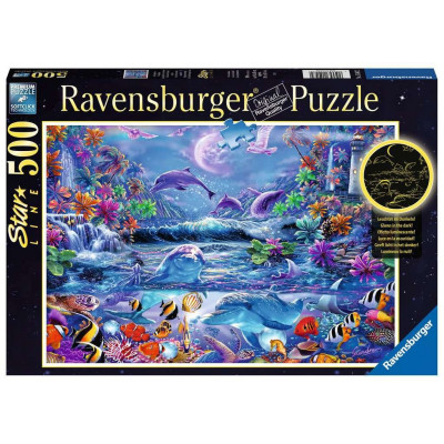 RAVENSBURGER Svítící puzzle Magický úplněk 500 dílků