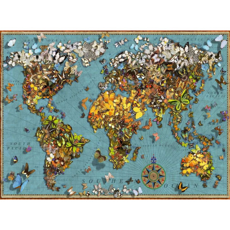 RAVENSBURGER Puzzle Motýlí svět 500 dílků ~ 2