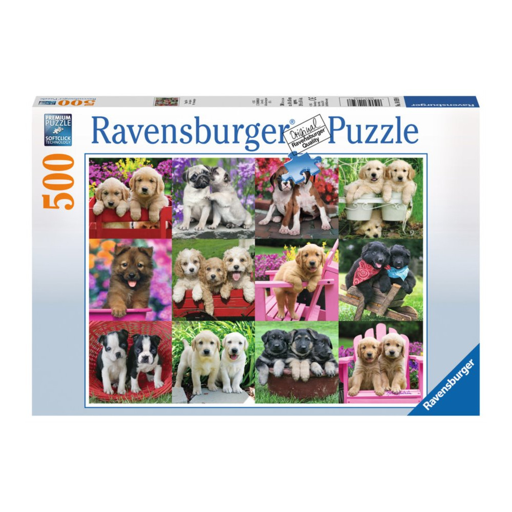 RAVENSBURGER Puzzle Psí kamarádi 500 dílků