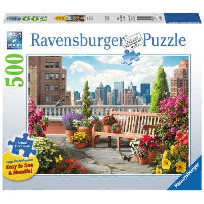 RAVENSBURGER Puzzle Zahrada na střeše XXL 500 dílků