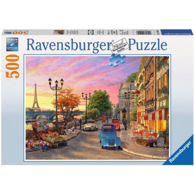 RAVENSBURGER Puzzle Večer v Paříži 500 dílků