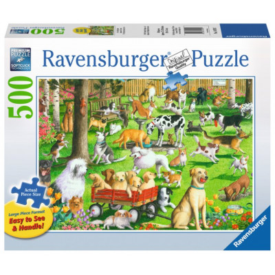 RAVENSBURGER Puzzle Psí park XXL 500 dílků