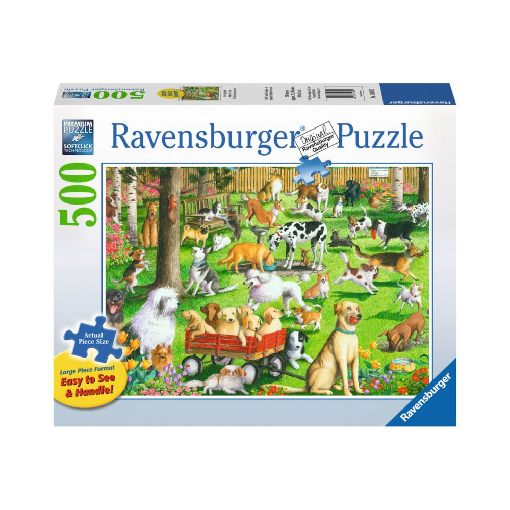 RAVENSBURGER Puzzle Psí park XXL 500 dílků