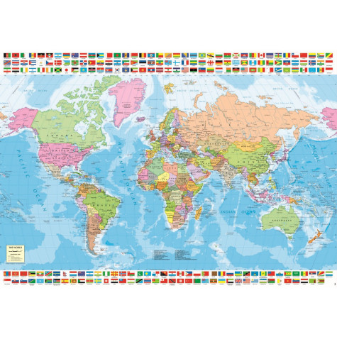EDUCA Puzzle Politická mapa světa 1500 dílků ~ 2