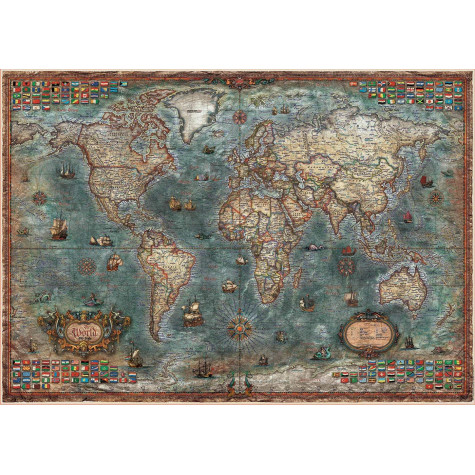 EDUCA Puzzle Historická mapa světa 8000 dílků ~ 2