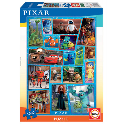 EDUCA Puzzle Pixar - pohádková rodina 1000 dílků