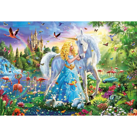 EDUCA Puzzle Princezna s jednorožcem 1000 dílků ~ 2