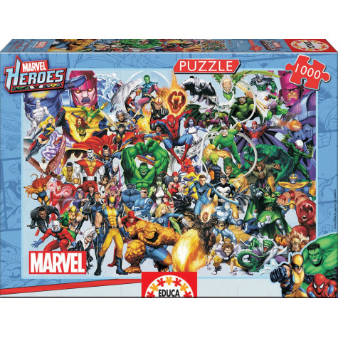 EDUCA Puzzle Hrdinové Marvel 1000 dílků ~ 1