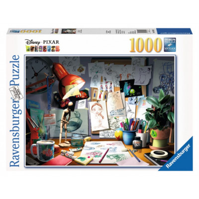 RAVENSBURGER Puzzle Kreslířův stůl 1000 dílků