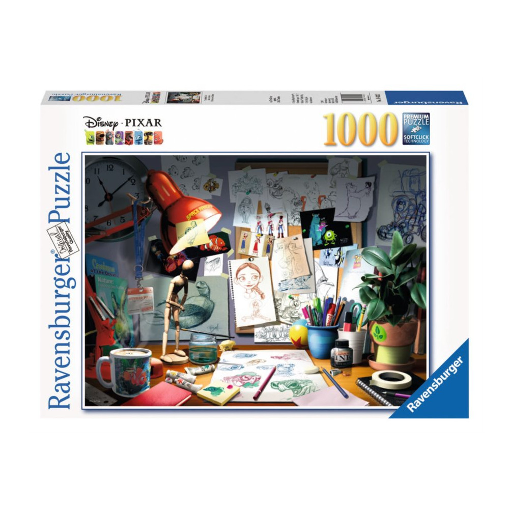 RAVENSBURGER Puzzle Kreslířův stůl 1000 dílků