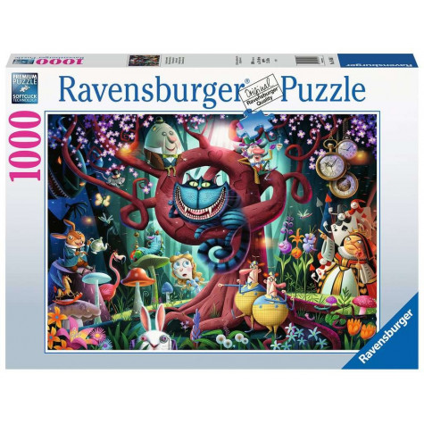 RAVENSBURGER Puzzle Skoro každý je šílený (Alenka v říši divů) 1000 dílků ~ 1