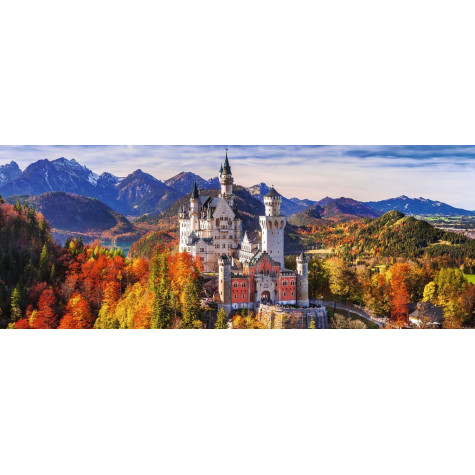 RAVENSBURGER Panoramatické puzzle Zámek Neuschwanstein 1000 dílků