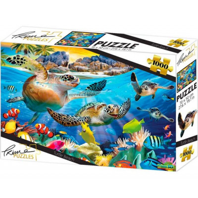 PRIME 3D Puzzle Želví pláž 3D 1000 dílků