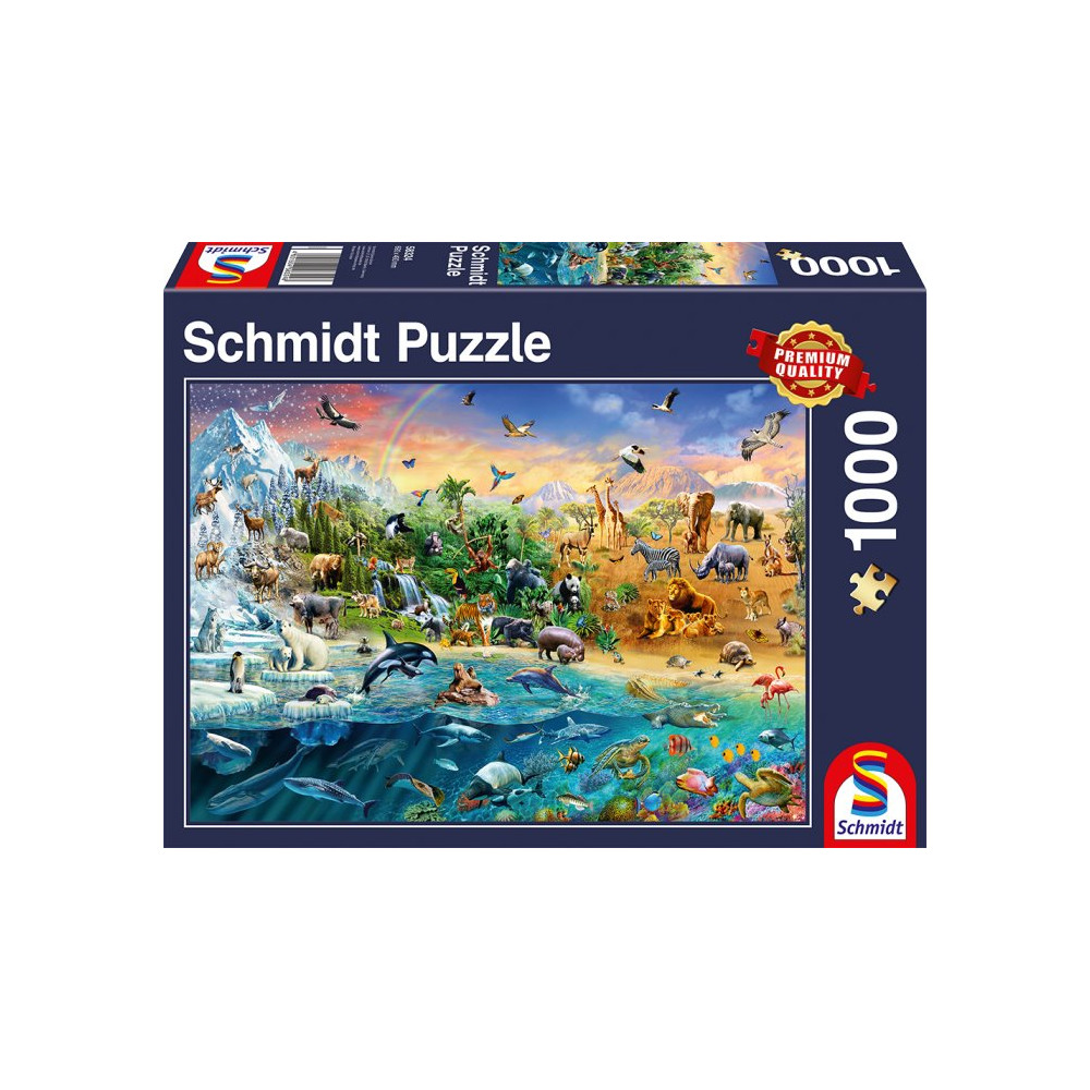 SCHMIDT Puzzle Království zvířat 1000 dílků