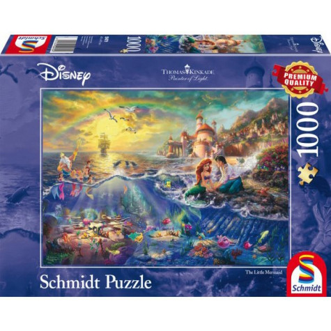SCHMIDT Puzzle Malá mořská víla Ariel 1000 dílků ~ 1