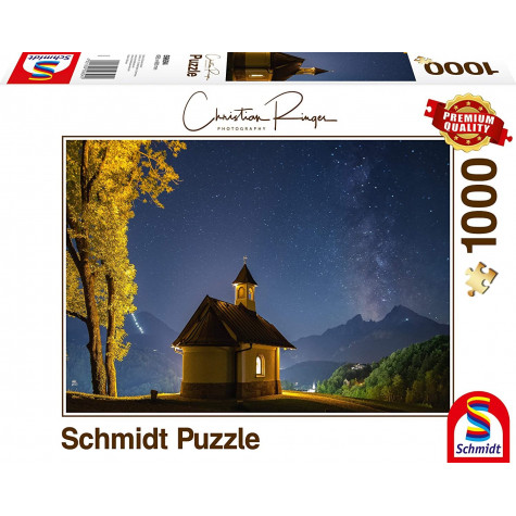 SCHMIDT Puzzle Mléčná dráha nad Locksteinem 1000 dílků ~ 1