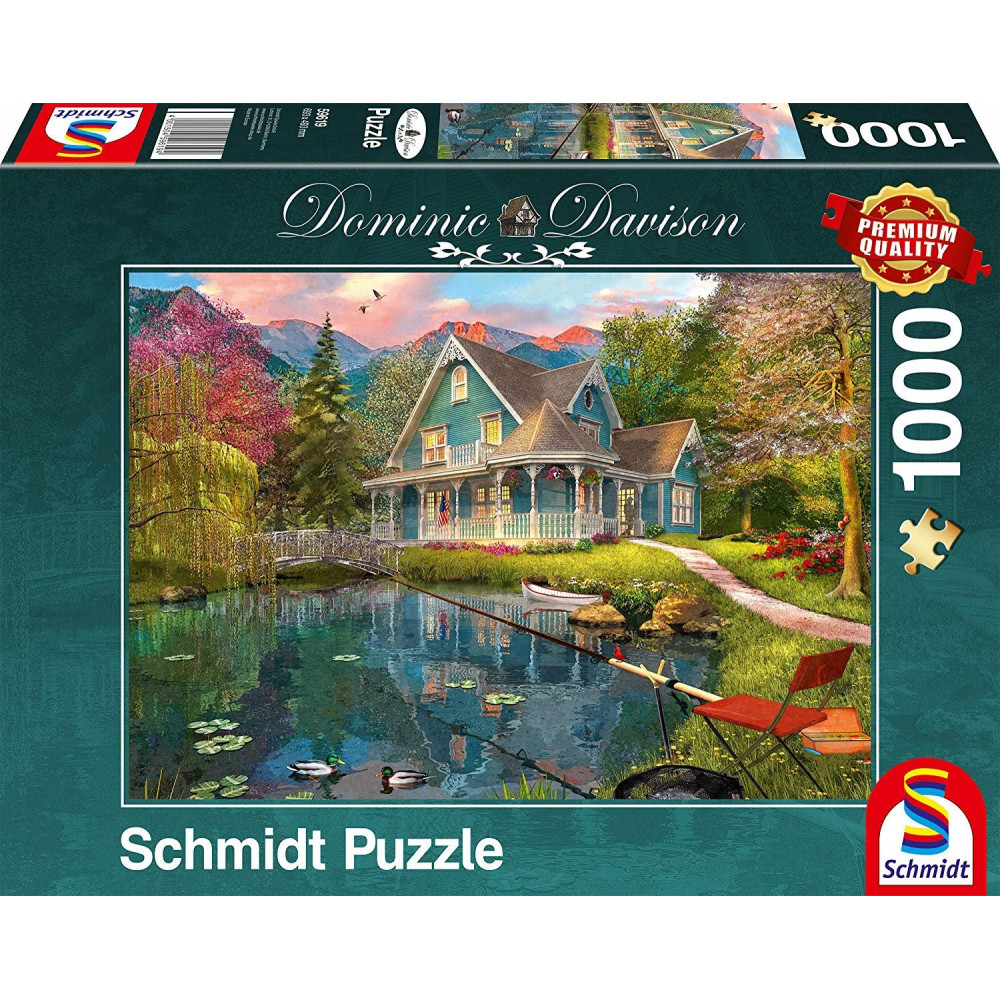 SCHMIDT Puzzle Rekreační dům u jezera 1000 dílků