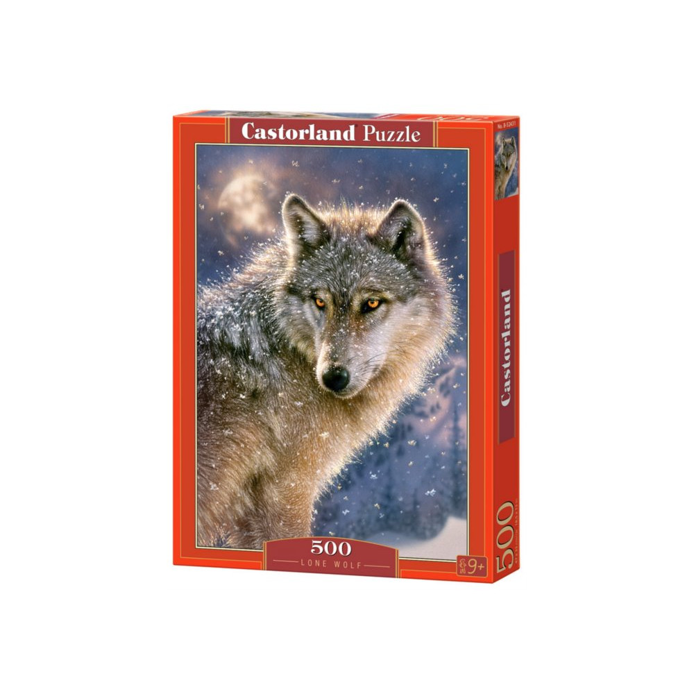 CASTORLAND Puzzle Osamělý vlk 500 dílků