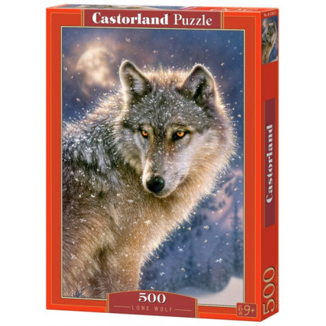 CASTORLAND Puzzle Osamělý vlk 500 dílků