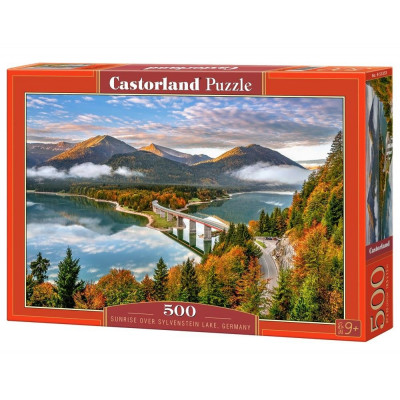 CASTORLAND Puzzle Východ nad jezerem Sylvenstein 500 dílků