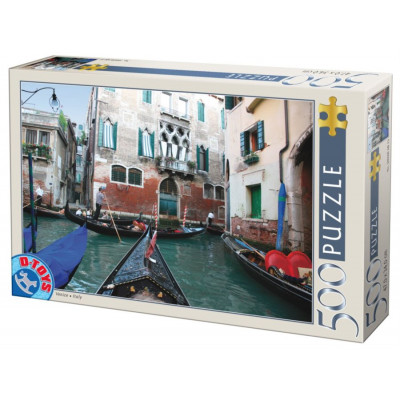 D-TOYS Puzzle Gondola na kanále 500 dílků