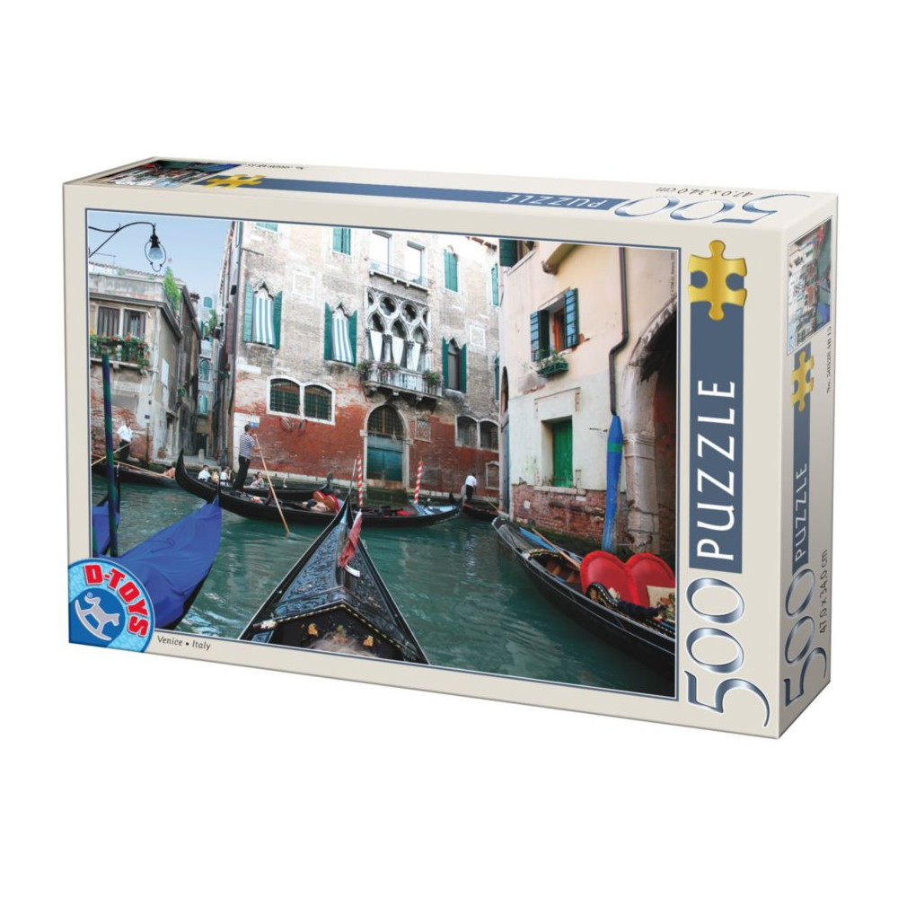 D-TOYS Puzzle Gondola na kanále 500 dílků