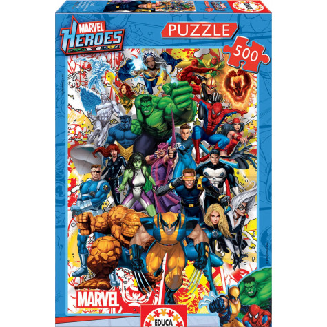 EDUCA Puzzle Hrdinové Marvel 500 dílků