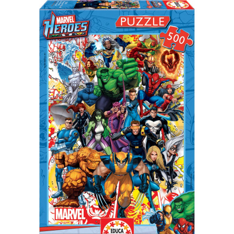 EDUCA Puzzle Hrdinové Marvel 500 dílků ~ 1