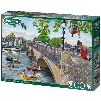 FALCON , JUMBO Puzzle Výhled přes řeku 500 dílků