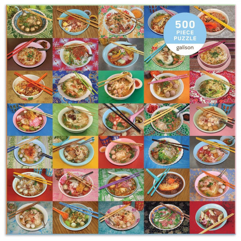 GALISON Čtvercové puzzle Nudle k obědu 500 dílků ~ 2