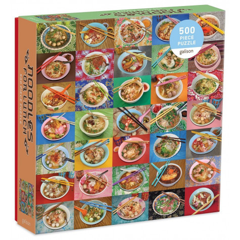 GALISON Čtvercové puzzle Nudle k obědu 500 dílků ~ 1