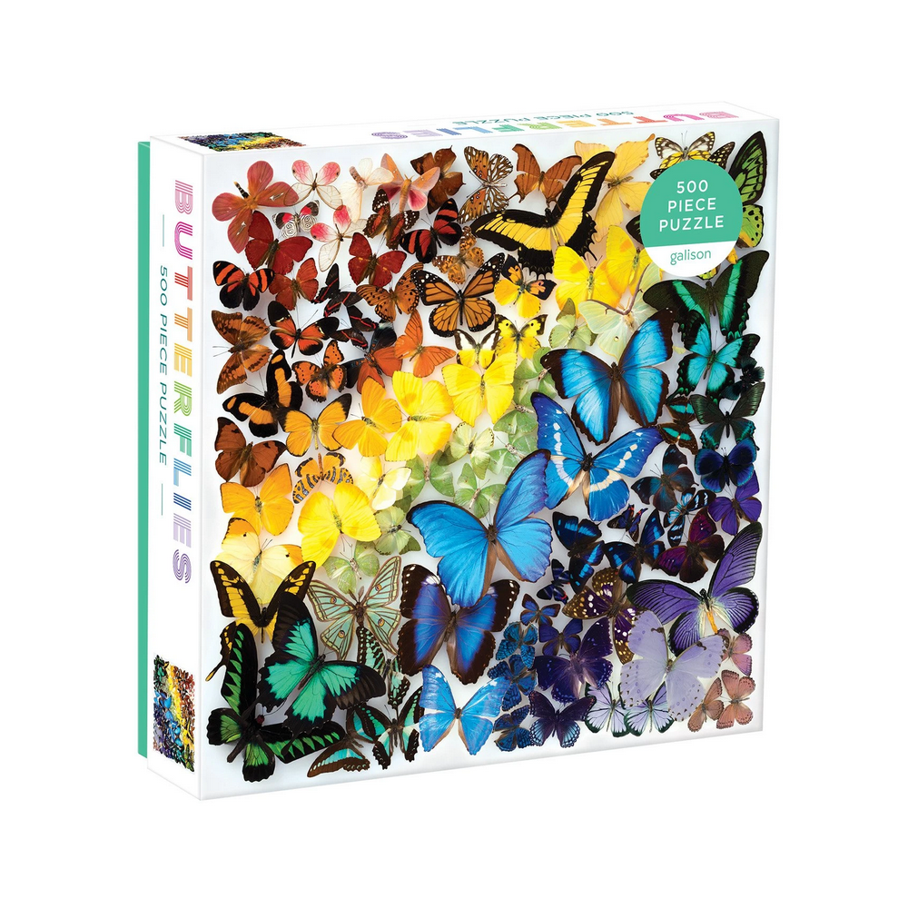 GALISON Čtvercové puzzle Duhoví motýli 500 dílků