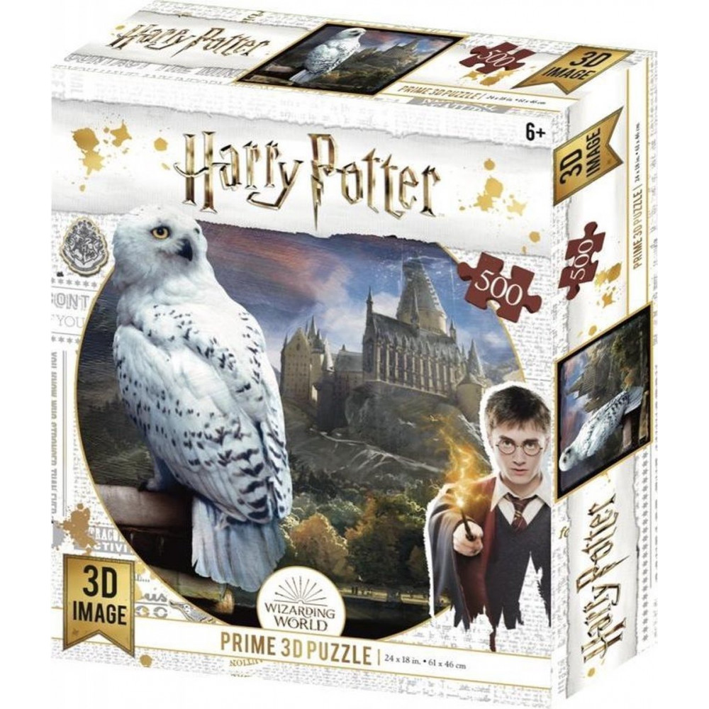 PRIME 3D Puzzle Harry Potter: Hedvika 3D 500 dílků