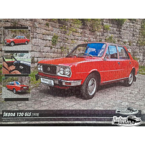 RETRO-AUTA Puzzle č. 11 Škoda 120 GLS (1978) 500 dílků