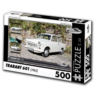 RETRO-AUTA Puzzle č. 23 Trabant 601 (1965) 500 dílků