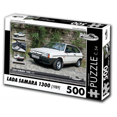RETRO-AUTA Puzzle č. 54 Lada Samara 1300 (1989) 500 dílků