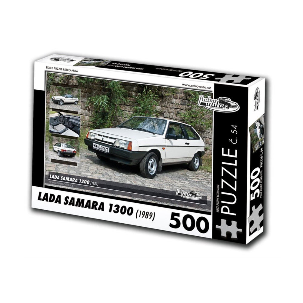 RETRO-AUTA Puzzle č. 54 Lada Samara 1300 (1989) 500 dílků