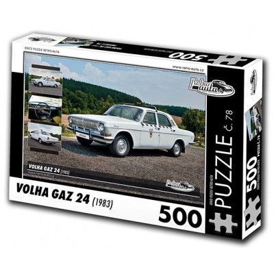 RETRO-AUTA Puzzle č. 78 Volha GAZ 24 (1983) 500 dílků