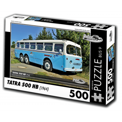 RETRO-AUTA Puzzle BUS č. 9 Tatra 500 HB (1964) 500 dílků