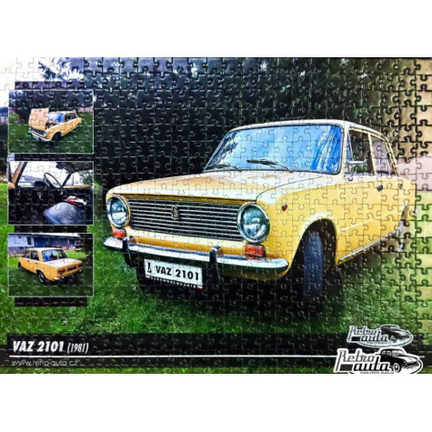 RETRO-AUTA Puzzle č. 6 VAZ 2101 (1981) 500 dílků