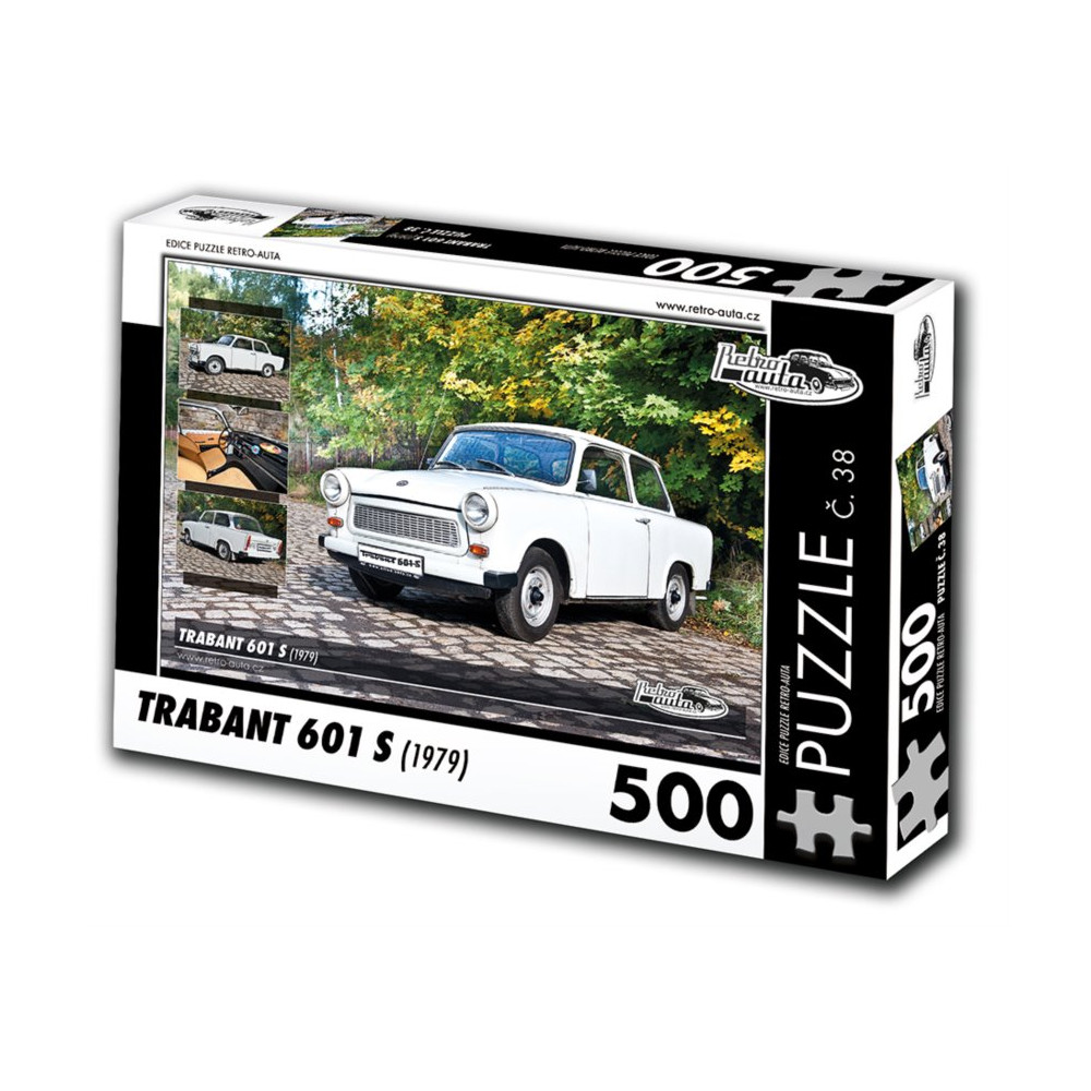 RETRO-AUTA Puzzle č. 38 Trabant 601 S (1979) 500 dílků