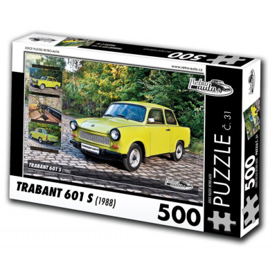 RETRO-AUTA Puzzle č. 31 Trabant 601 S (1988) 500 dílků