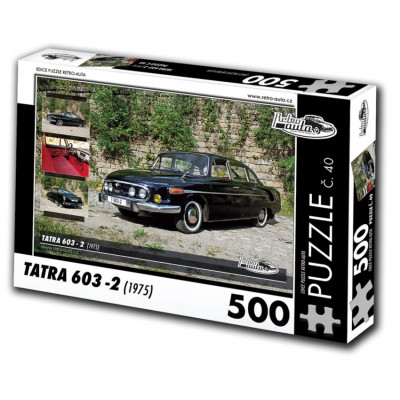 RETRO-AUTA Puzzle č. 40 Tatra 603-2 (1975) 500 dílků