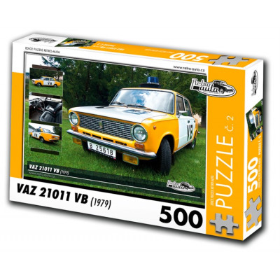 RETRO-AUTA Puzzle č. 2 VAZ 21011 VB (1979) 500 dílků