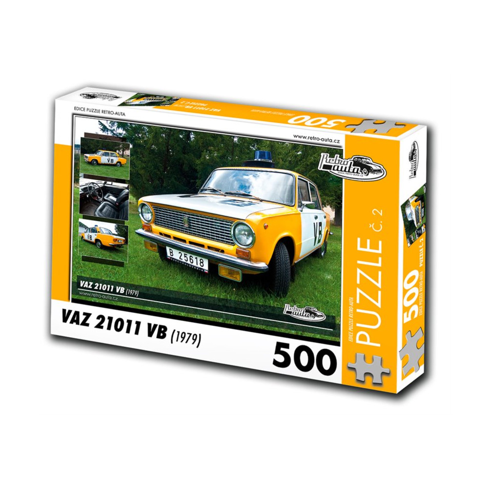 RETRO-AUTA Puzzle č. 2 VAZ 21011 VB (1979) 500 dílků