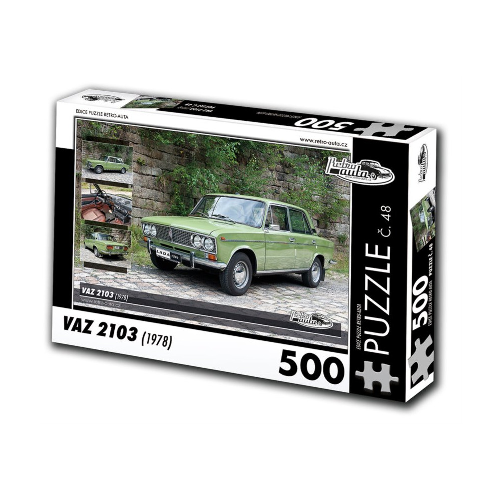 RETRO-AUTA Puzzle č. 48 Vaz 2103 (1978) 500 dílků